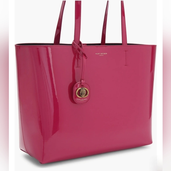 Kurt Geiger Chelsea Shopper Tote With Pouch In Fuschia, NWT - Picture 5 of 5